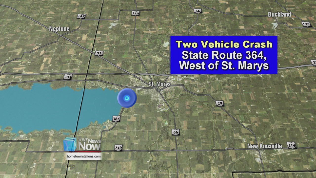 Two-vehicle crash seriously injures St. Marys teen